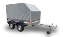 2.55х1.3, 2 оси, R13 Прицеп KOiRA 2,55 тент серый со скосом